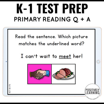 Preview of NWEA First Grade Reading Practice - MAP Test Prep
