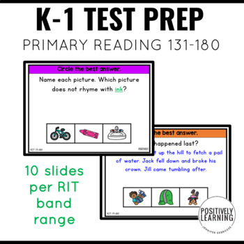 Preview of NWEA MAP Primary Reading Test Prep for Seesaw