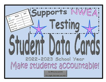 Preview of NWEA Student Data Cards... A Student Motivational Tool and Data Tracker