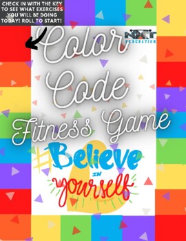 Preview of NXT Generation's Color Code Fitness Game Board