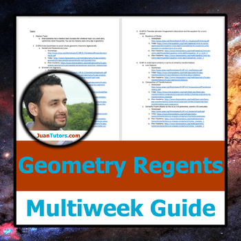 Preview of NY Geometry Multi-Week Regents Prep Guide