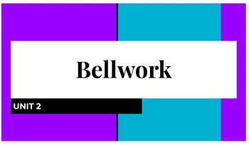 Preview of NY Living Environment Unit 2: ECOLOGY [Bellwork] [Do Now] [Exit Ticket]