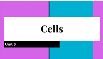 Preview of NY Living Environment Unit 3: CELLS [Bellwork] [Do Now] [Exit Ticket]