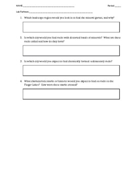 NY Regents Earth Science Landscape Lab Questions By Jake Sablosky