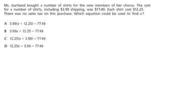 Preview of NY State Exam Math Review - Algebraic Expressions AND Equations - Part #5