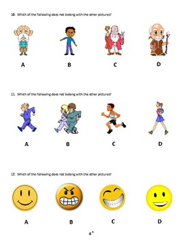 Nyc Gifted And Talented Simulated Practice Test Questions K 1st Grade