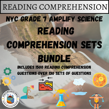 Preview of NYC Grade 7 Amplify Science All Articles Reading Comprehension Sets Bundle