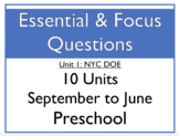 NYC-UPK DOE Essential and Focus Questions