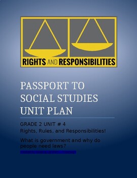 Preview of NYCDOE Passport S.S. Gr. 2 UNIT PLAN Unit 4: Rights, Rules, and Responsibilities
