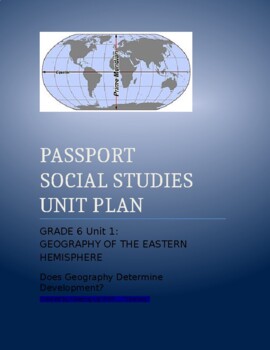 Preview of NYCDOE Passport S.S. Grade 6 Unit Plan Unit: 1 Geography/ Eastern Hemisphere