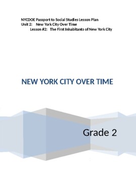 Preview of NYCDOE Passport to S.S. Grade 2 Unit 2: New York City Over Time   Lesson #2