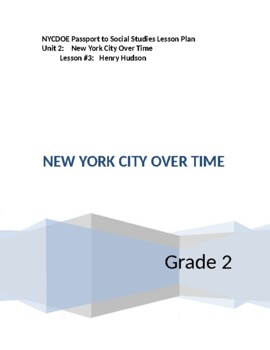 Preview of NYCDOE Passport to S.S. Grade 2 Unit 2: New York City Over Time   Lesson #3