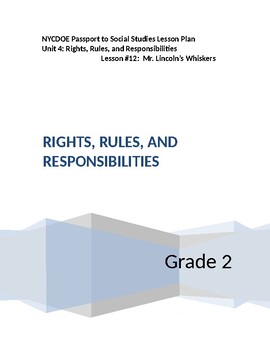 Preview of NYCDOE Passport to S.S. Grade 2 Unit 4: Rights/Rules/Responsibilities Lesson #12