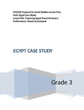 Preview of NYCDOE Passport to S.S. Grade 3 Unit:  Egypt Case Study     Lesson #10