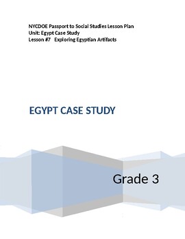 Preview of NYCDOE Passport to S.S. Grade 3 Unit:  Egypt Case Study     Lesson #7
