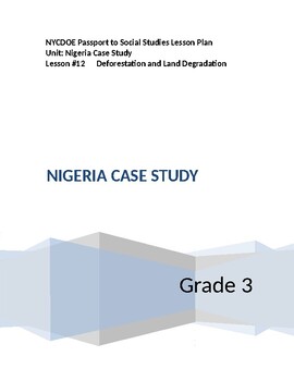 Preview of NYCDOE Passport to S.S. Grade 3    Unit: Nigeria Case Study  Lesson #12