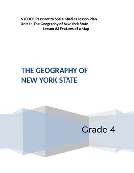 Preview of NYCDOE Passport to S.S. Grade 4 Unit 1: Geography of New York State   Lesson #3