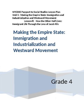 Preview of NYCDOE Passport to S.S. Grade 4 Unit 5: The Empire State   Lesson #5