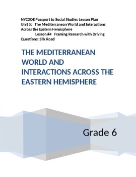 Preview of NYCDOE Passport to S.S. Grade 6 Unit 5: The Mediterranean World Lesson #4