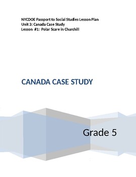 Preview of NYCDOE Passport to Social Studies Grade 5 Unit 3: Canada Lesson# 1