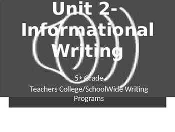 Preview of TC Informational Writing Upper Gr (102) slide Teaching Power Point Presentation