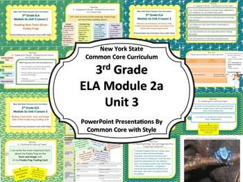 Preview of NYS 3rd Grade ELA Common Core Module 2A Unit 3 Bundle