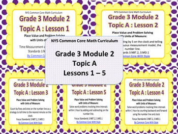 Preview of NYS 3rd Grade Math Module 2 Topic A PowerPoint Presentations