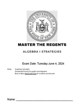 Preview of NYS Algebra I Next Generation Standards Regents Review