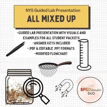 Preview of NYS All Mixed Up Guided Lab Presentation & Modified Flowchart