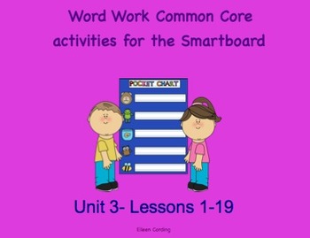 Preview of NYS Common Core ELA Skill Strand Unit 3 for First Grade (Smartboard)