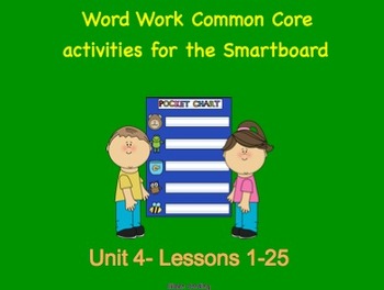Preview of NYS Common Core ELA Skill Strand Unit 4 for First Grade (Smartboard)
