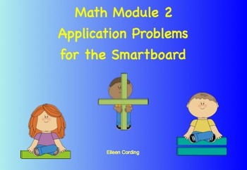 Preview of NYS Math Module 2 Application/Word Problems for first grade (Smartboard)