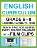 Informational Text & Reading Literature with Film Clips: Grade 6-8 Lesson Bundle