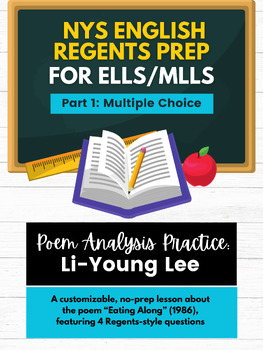 Preview of NYS ELA Regents-Style Multiple Choice Practice: Passage B (Li-Young Lee)