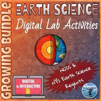 Preview of Earth Science Lab Activities Bundle | Digital & Editable | NGSS & NYS Regents