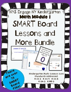 Preview of Engage NY Kindergarten Math Module 1 SMART Board and more!