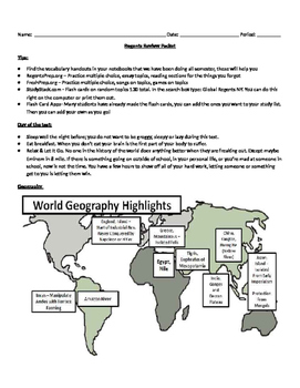 Preview of NYS Global History & Geography Regents Review Packet