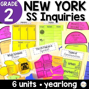 Preview of NYS Grade 2 Social Studies Inquiries Yearlong | Communities | Economics