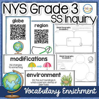 Preview of NYS Grade 3 SS Inquiry: Global Geography Vocabulary Enrichment