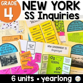 Preview of NYS Grade 4 Social Studies Inquiries Yearlong | Haudenosaunee | Ellis Island