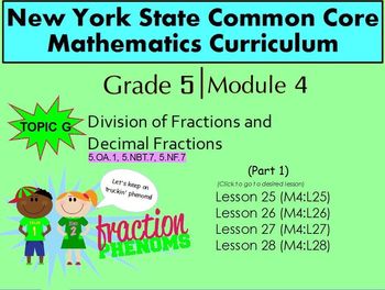 Preview of NYS Grade 5 Math Module 4 Topic G (Part 1) Lessons 25-28