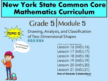 Preview of NYS Grade 5 Math Module 5 Topic D Lessons 16-21