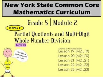 Preview of NYS Grade 5 Math Module 2 Topic F Lessons 19-23