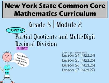 Preview of NYS Grade 5 Math Module 2 Topic G Lessons 24-27