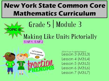 Preview of NYS Grade 5 Math Module 3 Topic B Lessons 3-7