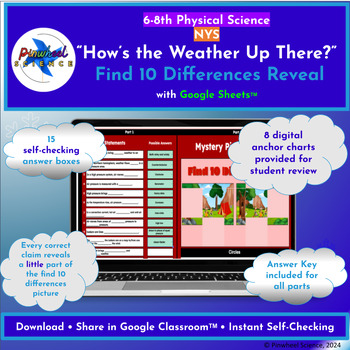 Preview of NYS Science "How's the Weather Up There?" Review Find the Difference Reveal