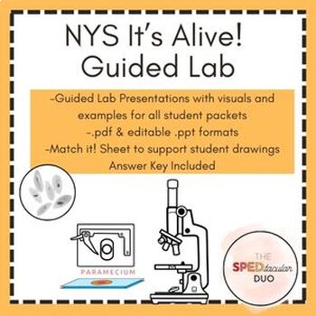 Preview of NYS It's Alive Guided Lab Presentation & Reference Sheet