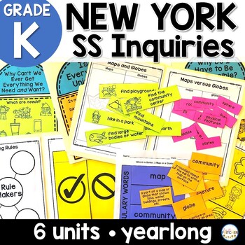 Preview of NYS Kindergarten SS Inquiries BUNDLE