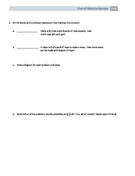 Nys Math Grade 5 Module 4 End Of Module Review Sheet With Answer Key