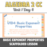 NYS Regents: Basic Exponent Properties - Scaffolded Lesson